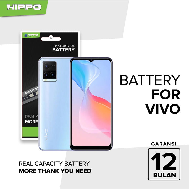 HIPPO Baterai VIVO All Type 100% Original Battery Batrai Batre Original Batere Premium Garansi Resmi