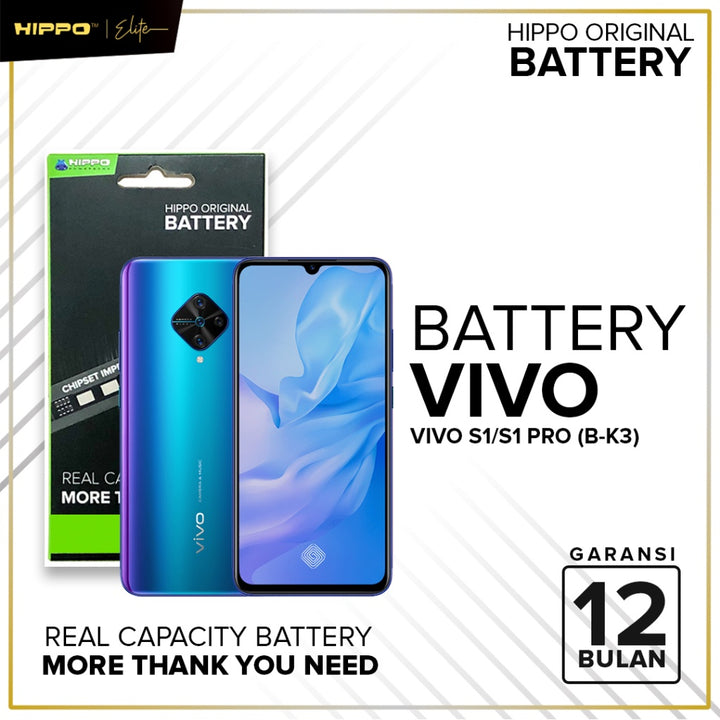 HIPPO Baterai VIVO All Type 100% Original Battery Batrai Batre Original Batere Premium Garansi Resmi 2