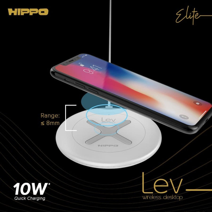 Hippo Wireless Desktop LEV Charger Tanpa Kabel For IPhone 8 Sampai IPhone 14 3