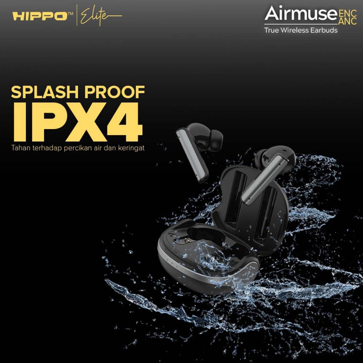 Hippo TWS Airmuse ANC &amp; ENC Bluetooth 5.3 True Wireless Stereo HiFi Sound Volume Control 9