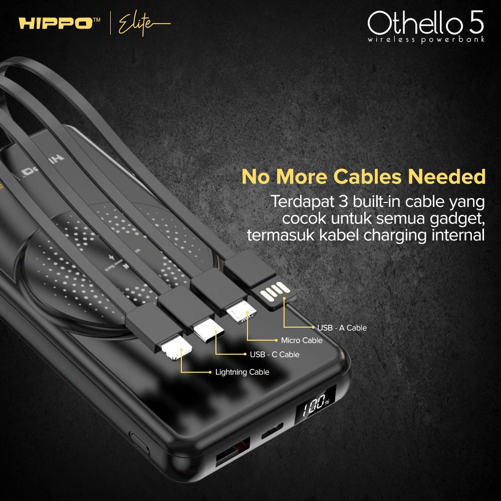 Hippo Elite PowerBank Othello 5 PD 22.5W 10000mAh MagSafe Magnetic Wireless 15W Charging Power Bank 7