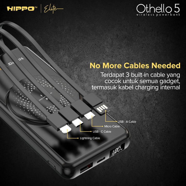 Hippo Elite PowerBank Othello 5 PD 22.5W 10000mAh MagSafe Magnetic Wireless 15W Charging Power Bank 7