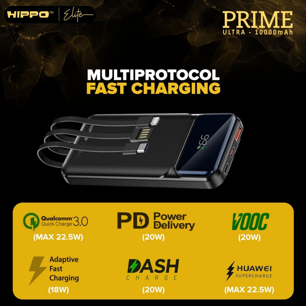 Hippo Elite PowerBank Prime Ultra PD 22,5W 10000mah - 20000mah Quick Charging Power Bank 9