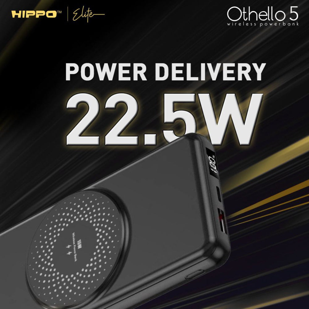 Hippo Elite PowerBank Othello 5 PD 22.5W 10000mAh MagSafe Magnetic Wireless 15W Charging Power Bank 6