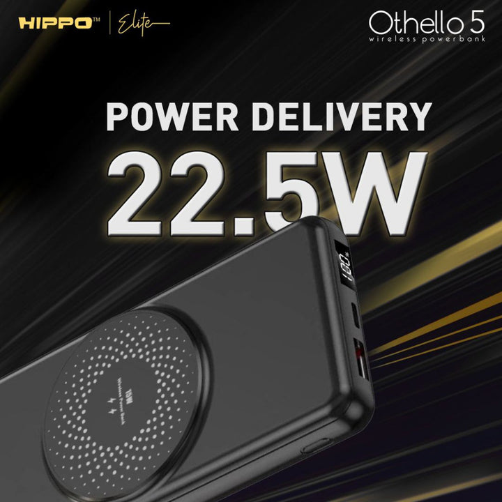 Hippo Elite PowerBank Othello 5 PD 22.5W 10000mAh MagSafe Magnetic Wireless 15W Charging Power Bank 6