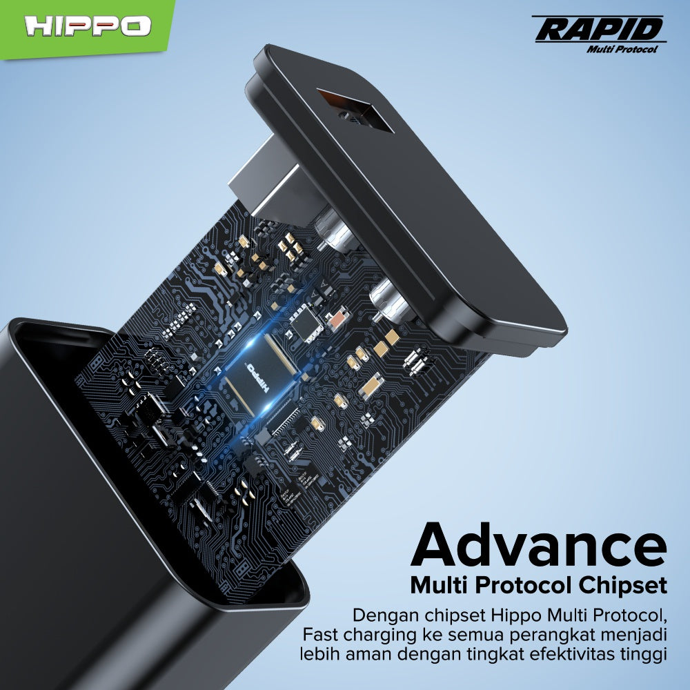 Hippo Rapid MP Adaptor Quick Fast Charging 27W Universal MultiProtocol 3