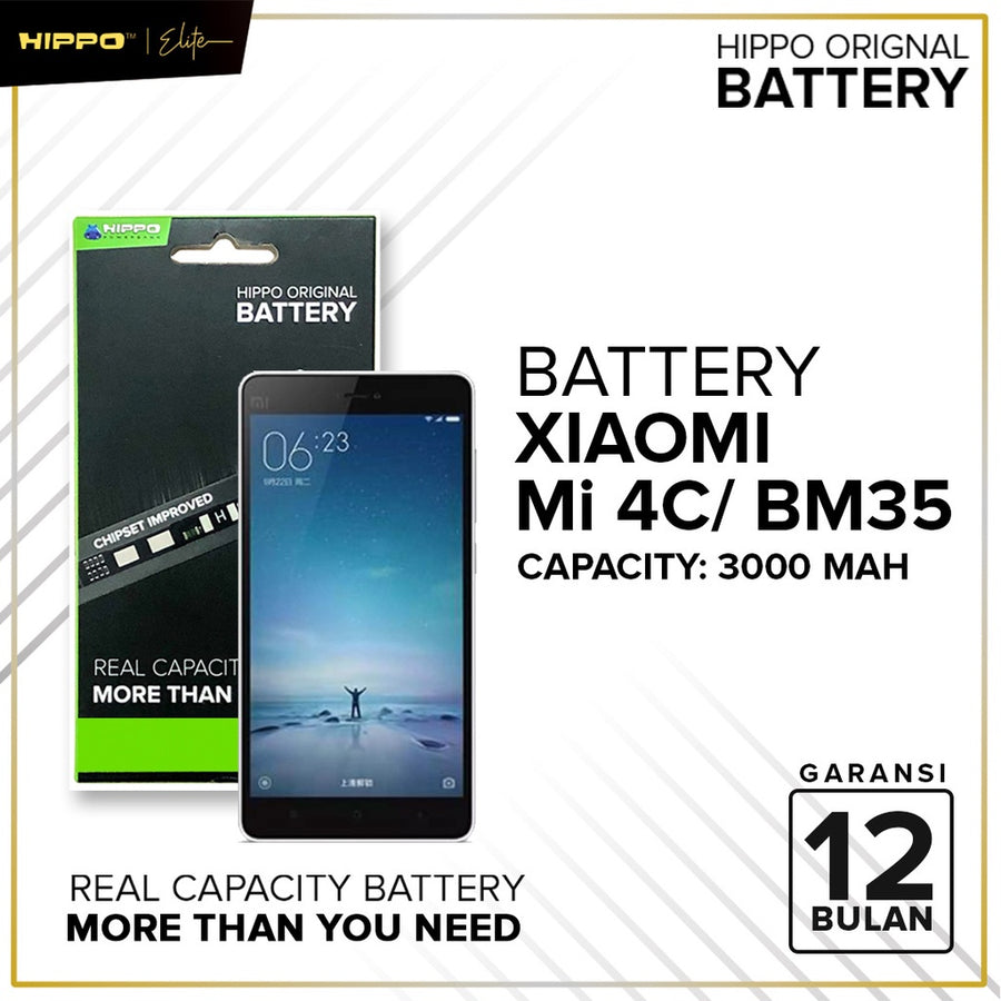 Hippo Elite Baterai Xiao Mi MI4C