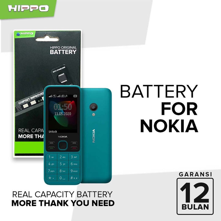 Hippo Baterai Nokia BP4L 2000 mAh Hippo Original Batre premium Handphone