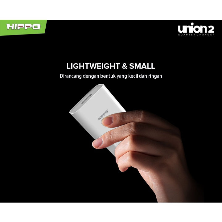 Hippo Adaptor Union 2 | 1A | SDC USB Adapter Kepala Casan Colokan Adapter Charger Charging Rumah Travel Port O 6