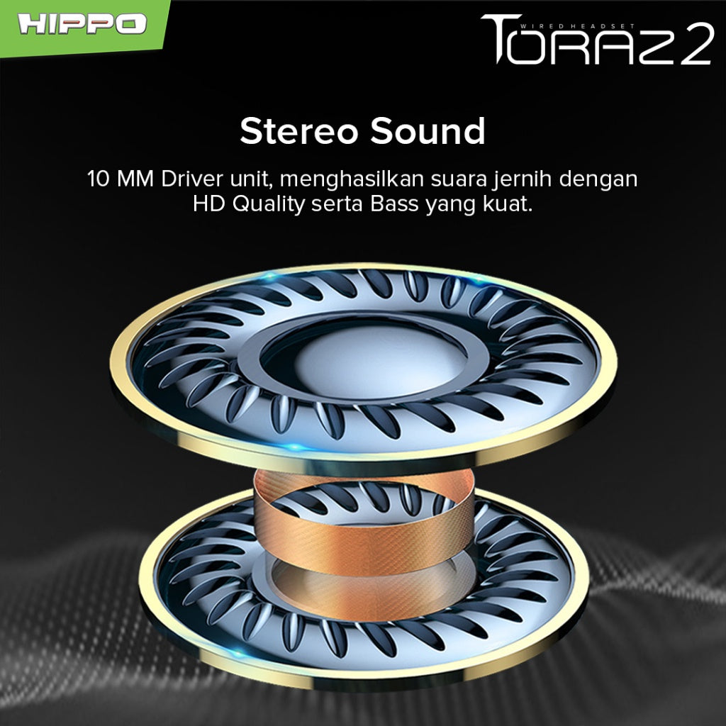 Hippo Earphone Toraz2 Super Bass Jack 3.5 mm Wired Handsfree Android Original Earbuds Headset 6