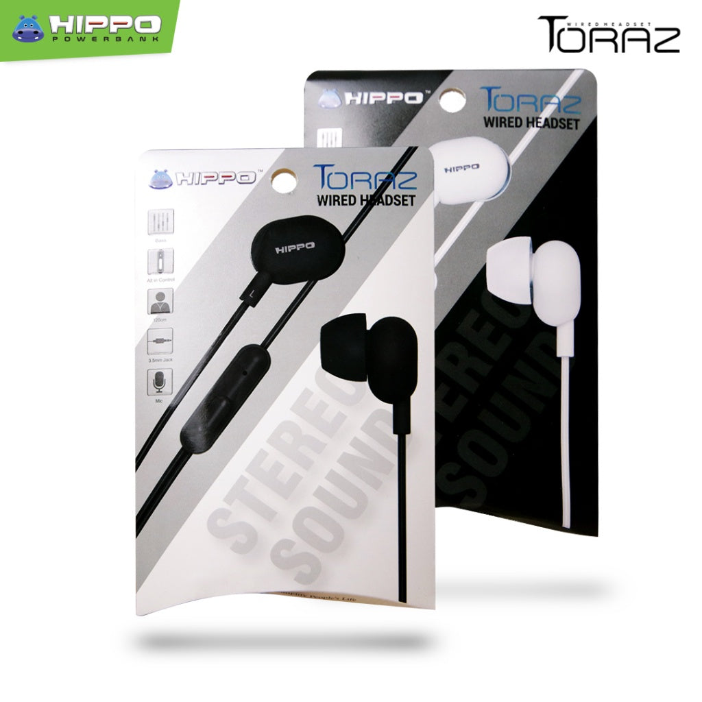 Hippo Earphone Toraz Super Bass Jack 3.5 mm Wired Handsfree Android Original Earbuds Headset 9
