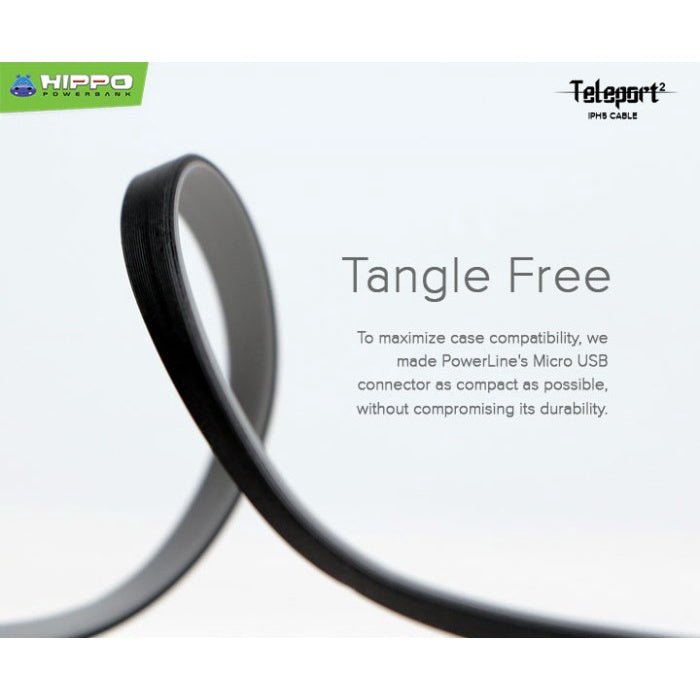 Hippo Kabel Data Teleport 2 USB to Lightning 2.4A Quick Charge 3.0 Fast Charging iPhone Data Cable 7