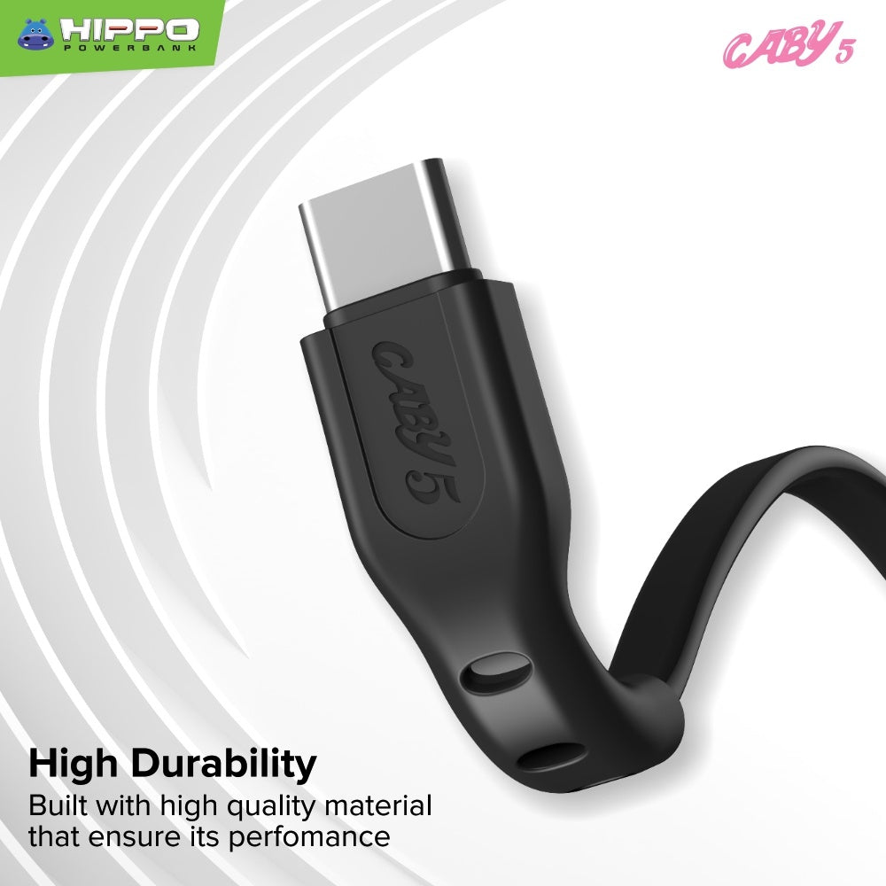 Hippo Kabel Caby 5 100Cm  Micro Type C Lightning Data Cable USB 3A 1M 4