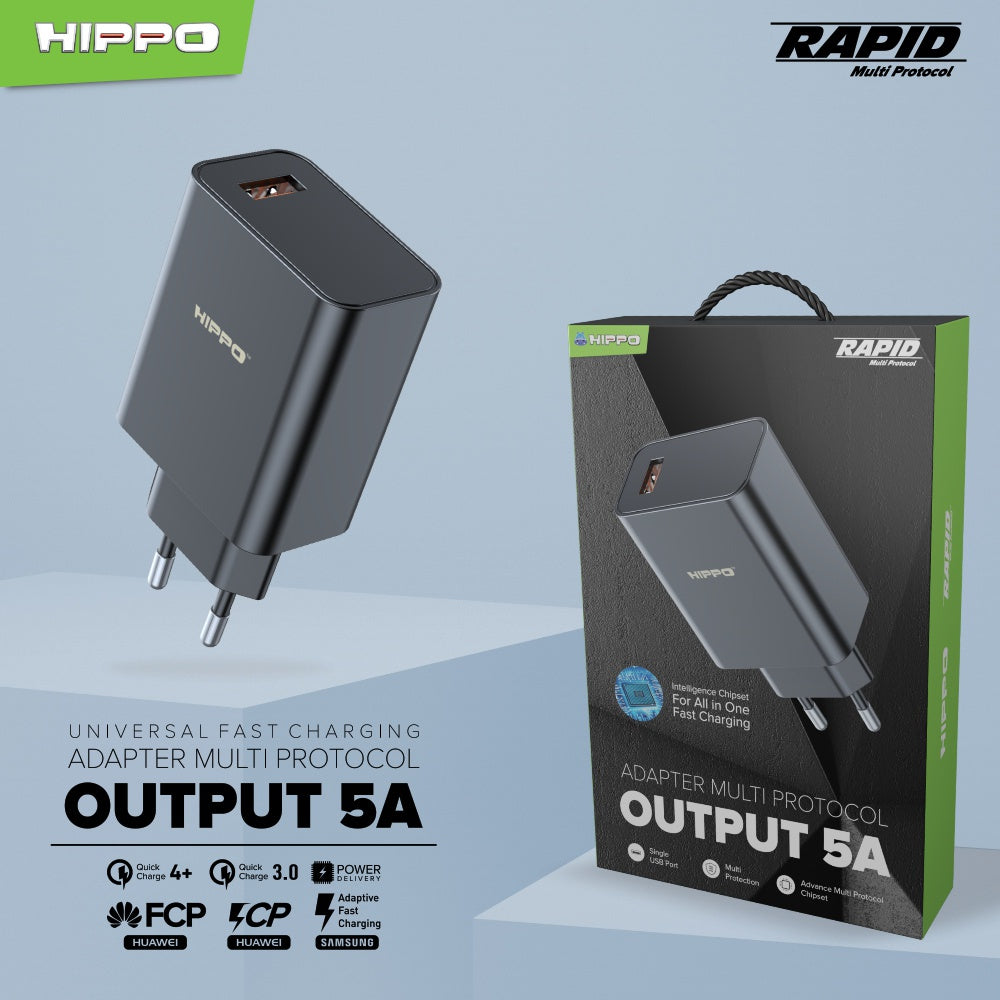Hippo Rapid MP Adaptor Quick Fast Charging 27W Universal MultiProtocol 2