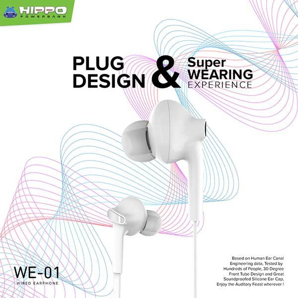 Hippo WE-01 Handsfree Earphone Headset With Physical Noise Reduction 5