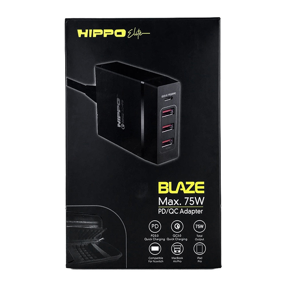 Hippo Elite Blaze Adapter Charger 75 W Fast Charger Multicharger QC3.0 8