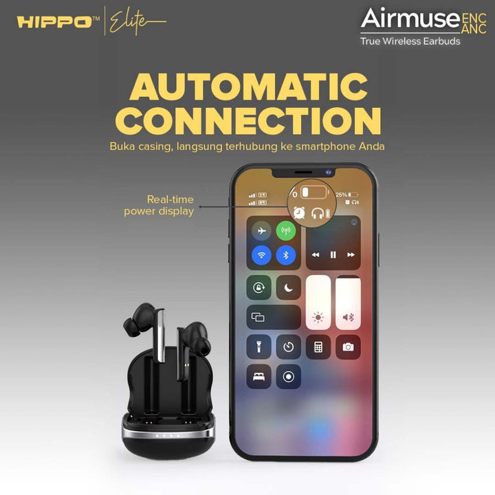 Hippo TWS Airmuse ANC &amp; ENC Bluetooth 5.3 True Wireless Stereo HiFi Sound Volume Control 6