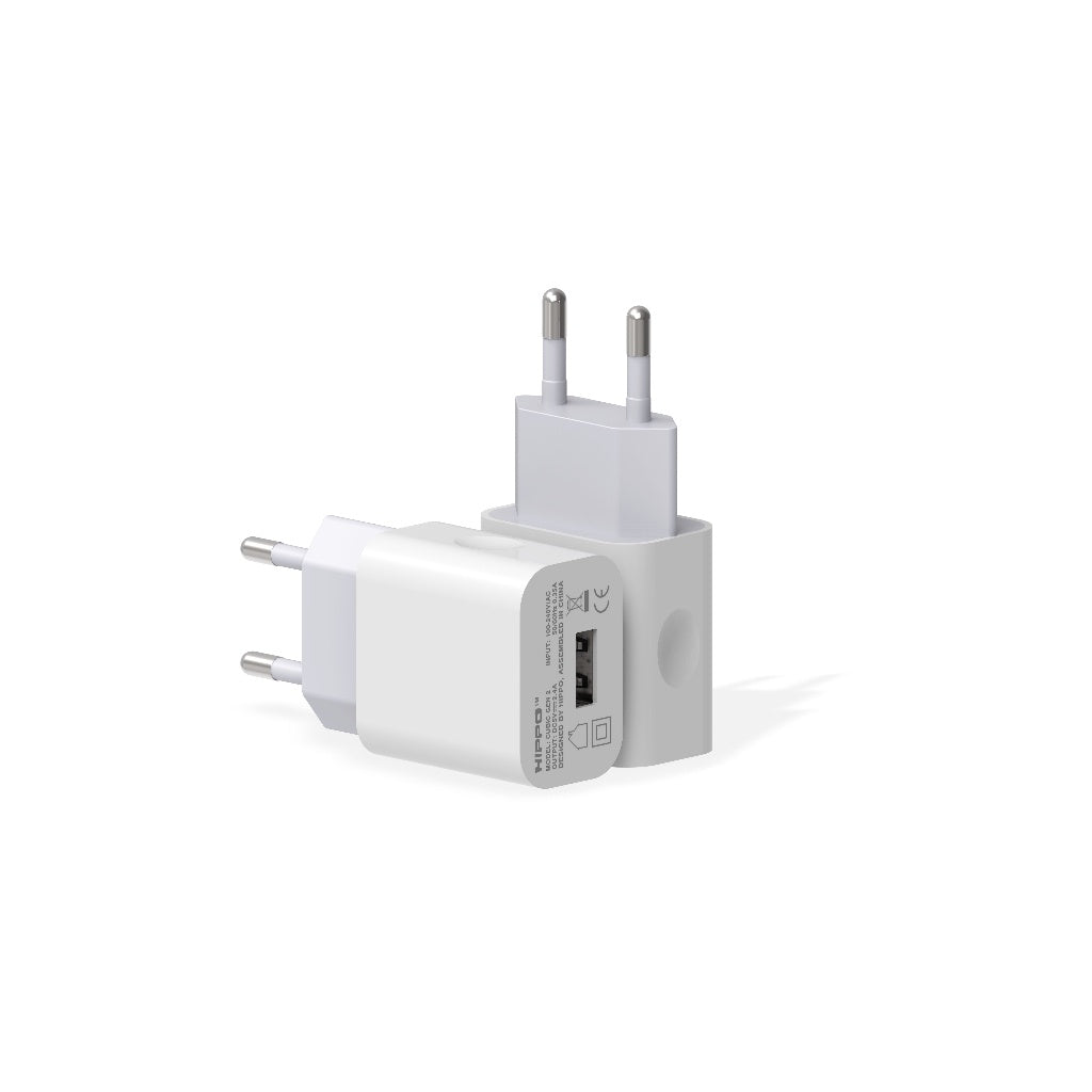 Hippo Adaptor Cubic Gen 2 2.4A SDC USB-A Adapter Kepala Casan Colokan Charger Charging Rumah Travel Dual Port  7