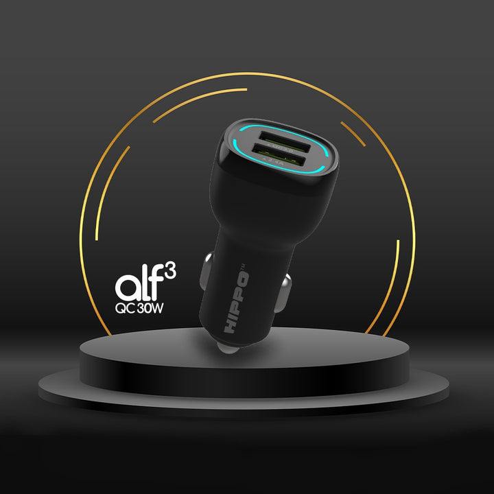 Hippo Car Charger ALF 3 QC 30W QC Fast Quick Charging 3.0 Casan Colokan Mobil Type C Android Iphone Micro Ligh 7