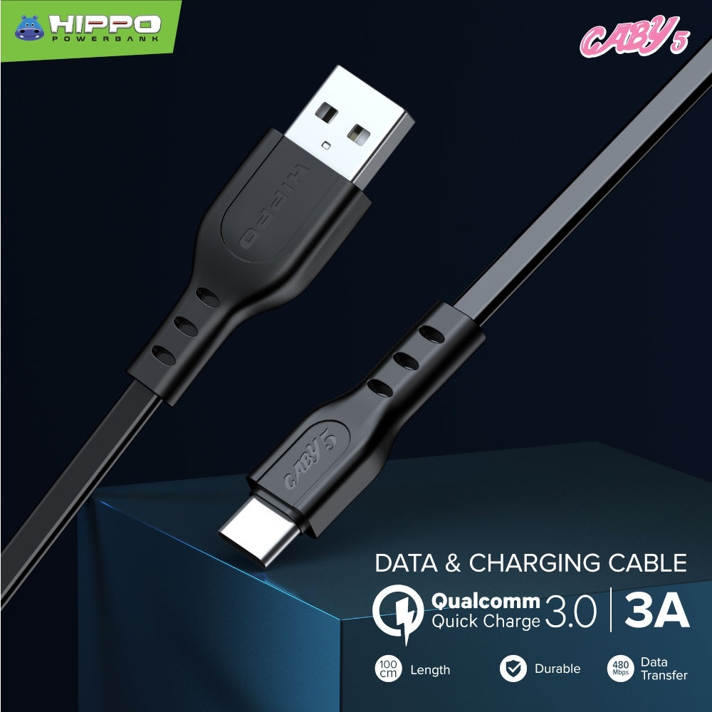 Hippo Kabel Caby 5 100Cm  Micro Type C Lightning Data Cable USB 3A 1M 7