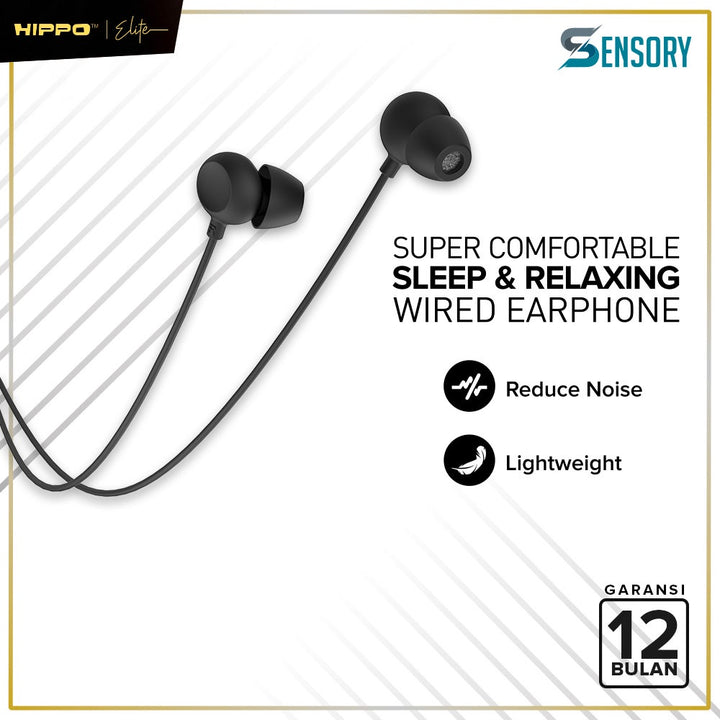 Headset Handsfree Hippo Sensory ASMR Earbuds Jack 3.5MM Wired Earphone Hands Free Earbud