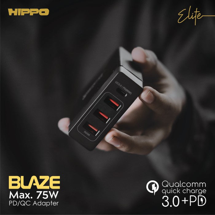 Hippo Elite Blaze Adapter Charger 75 W Fast Charger Multicharger QC3.0 3