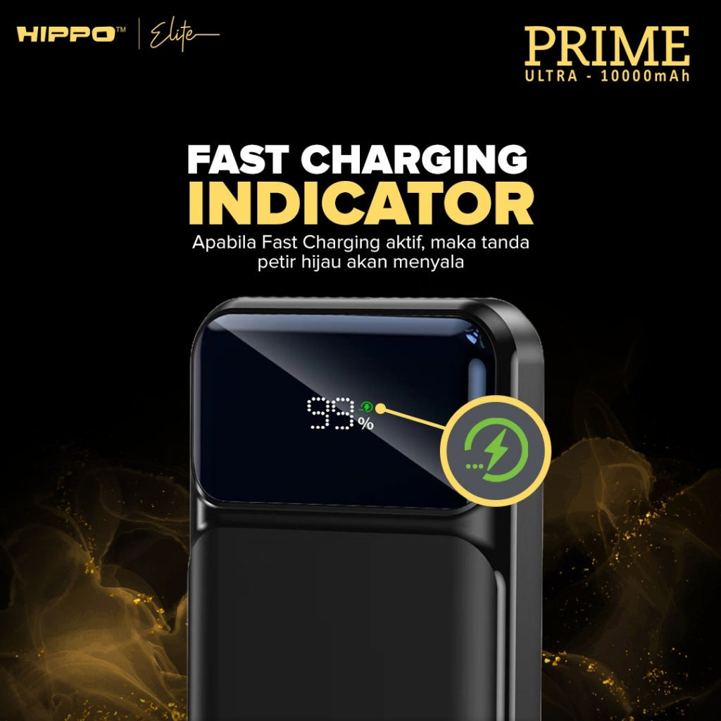 Hippo Elite PowerBank Prime Ultra PD 22,5W 10000mah - 20000mah Quick Charging Power Bank 5
