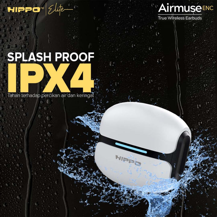 Hippo TWS Airmuse ENC Bluetooth 5.3 True Wireless Stereo HiFi Sound Volume Control With Mic Earbuds 5
