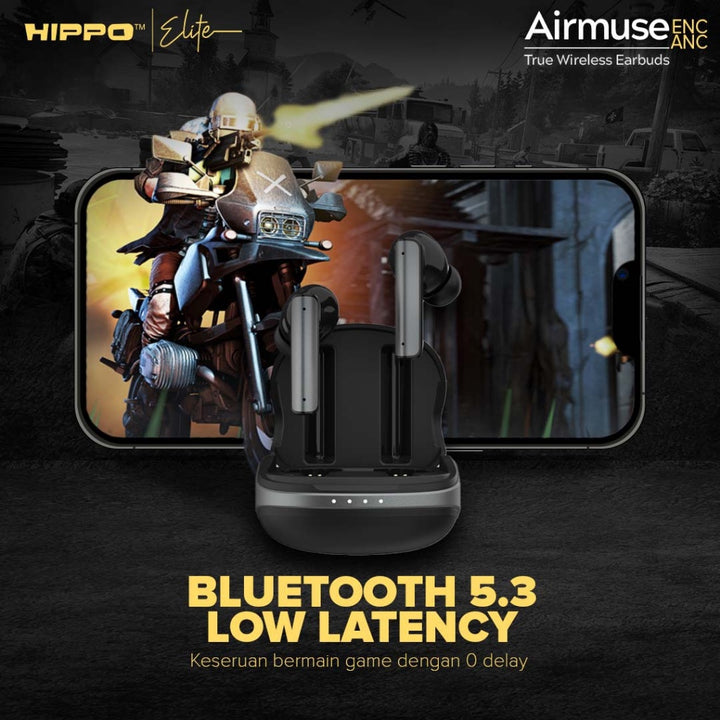 Hippo TWS Airmuse ANC &amp; ENC Bluetooth 5.3 True Wireless Stereo HiFi Sound Volume Control 8