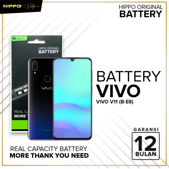 HIPPO Baterai VIVO All Type 100% Original Battery Batrai Batre Original Batere Premium Garansi Resmi 4