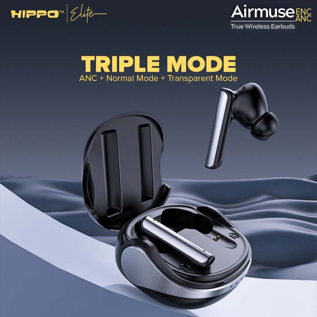 Hippo TWS Airmuse ANC &amp; ENC Bluetooth 5.3 True Wireless Stereo HiFi Sound Volume Control 2