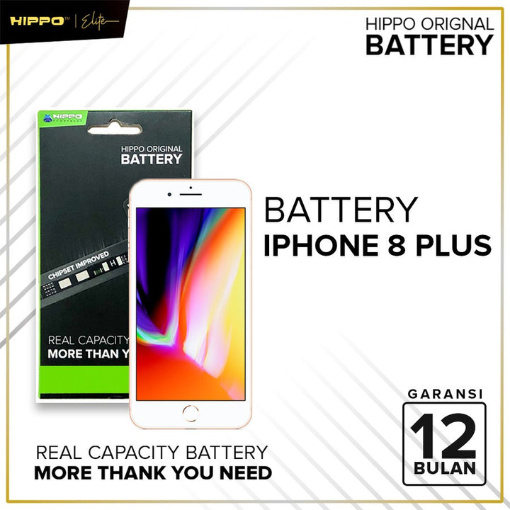 Hippo Baterai All Type iPhone 4 - iPhone 8 Plus 100% Original Batere Premium Garansi Battery Series 6