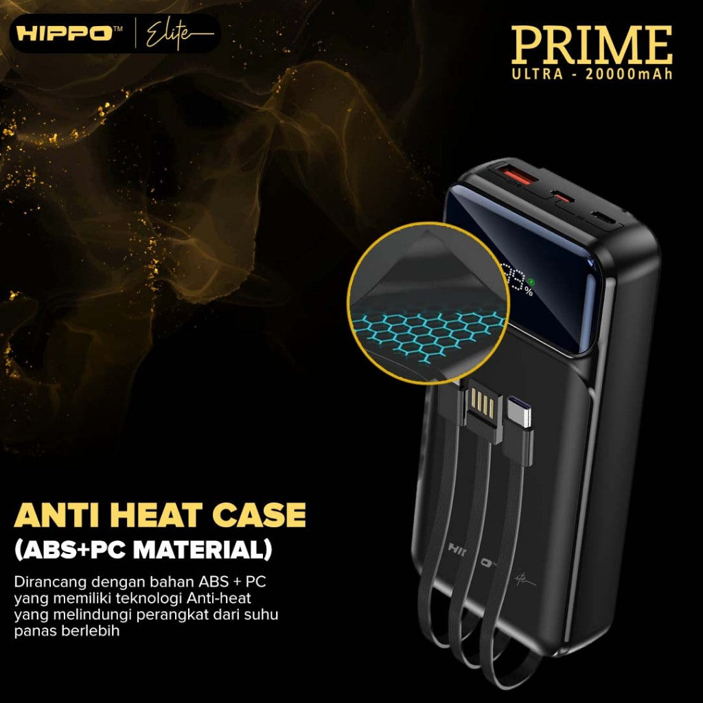 Hippo Elite PowerBank Prime Ultra PD 22,5W 20000mah Fast Charging Power Delivery Power Bank 3