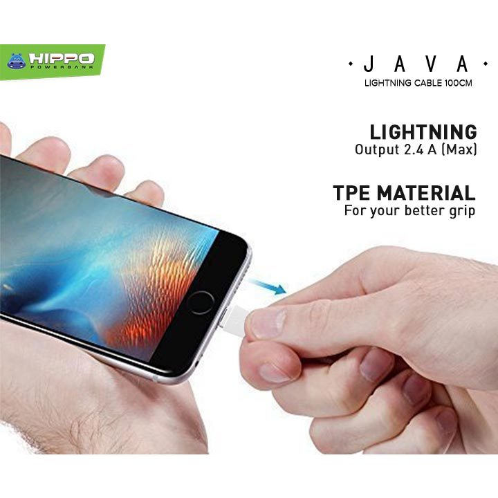 Hippo Java Lightning Kabel Data &amp; Charger iPhone iPad 100cm 4