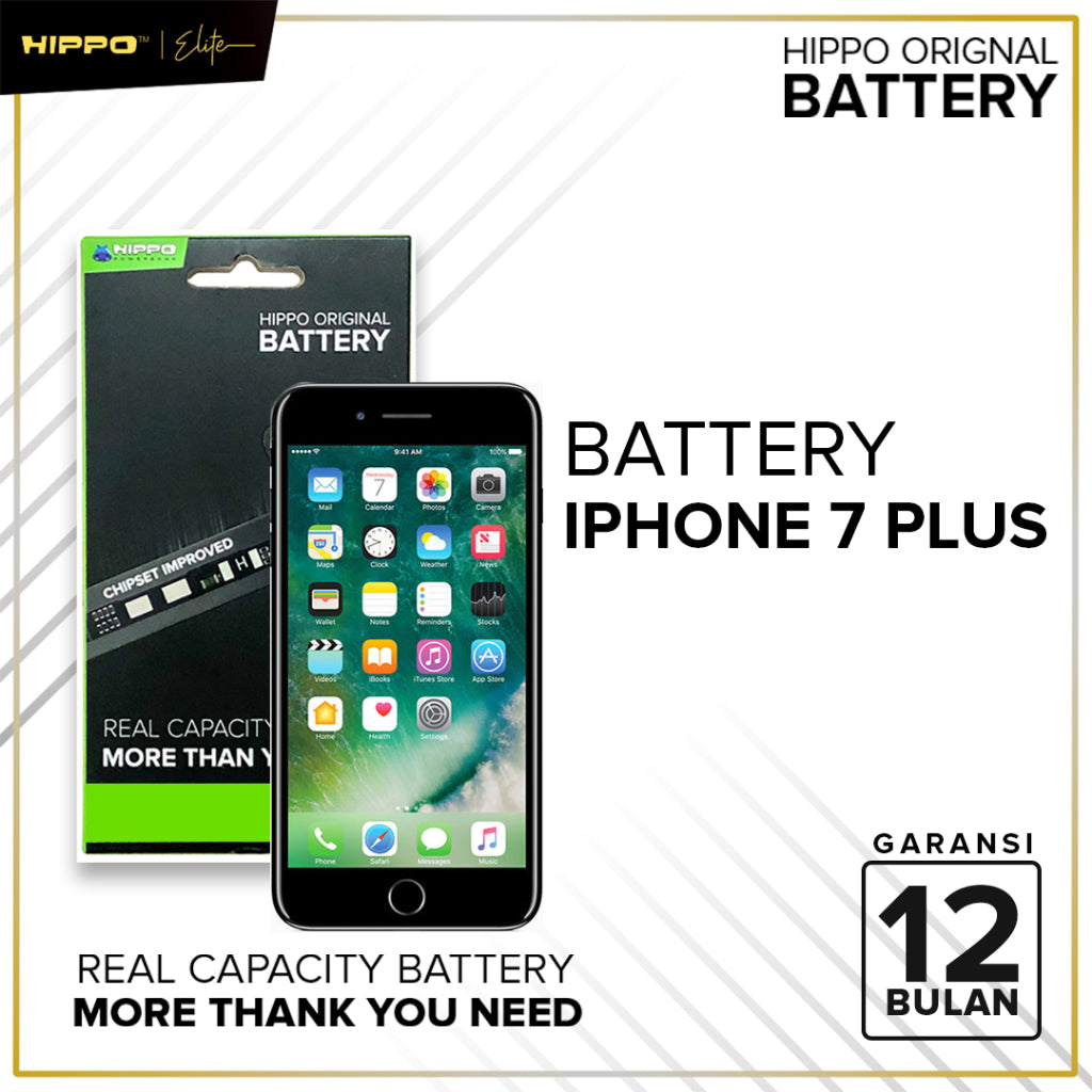 Hippo Baterai All Type iPhone 4 - iPhone 8 Plus 100% Original Batere Premium Garansi Battery Series 5