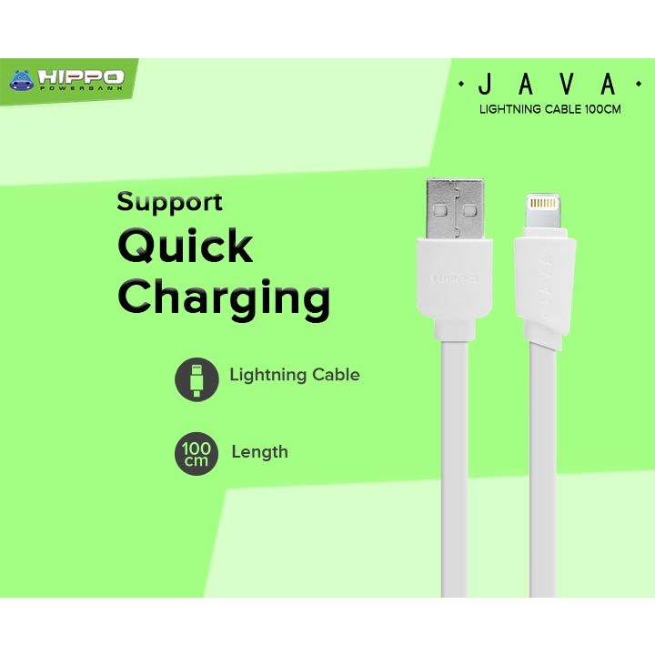 Hippo Elite Java Cable 100cm Lightning