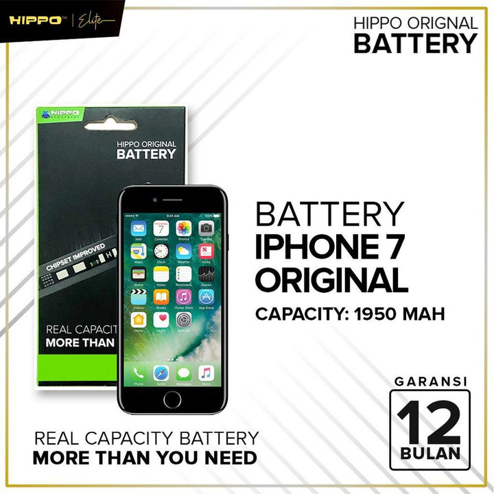Hippo Baterai All Type iPhone 4 - iPhone 8 Plus 100% Original Batere Premium Garansi Battery Series 9