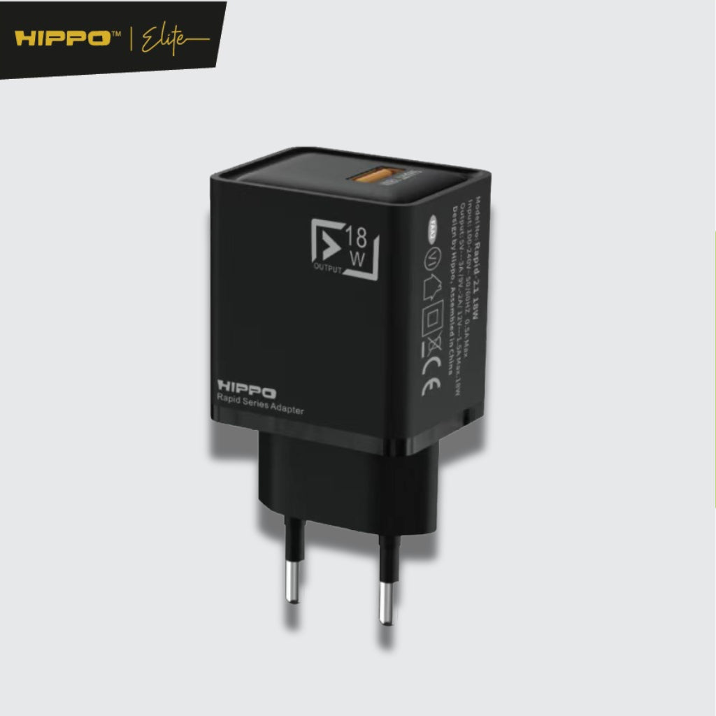 Hippo Adapter Charger RAPID 2.1 QC 18W Quick Charge 3.0 Adaptor Fast Charging  Adaptor Qualcomm 5