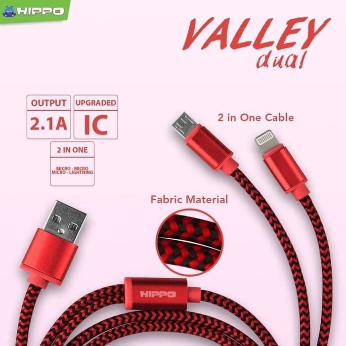 Hippo Cabel Valley Dual IP5 100 CM RED ligtning + lightning 2