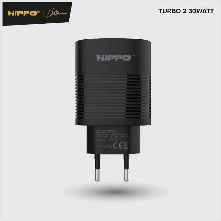 Hippo Adaptor Turbo 2 PD 30W Quick Fast Charging 3.0 Travel Adapter Kepala Casan Colokan Charger Rumah type C  2