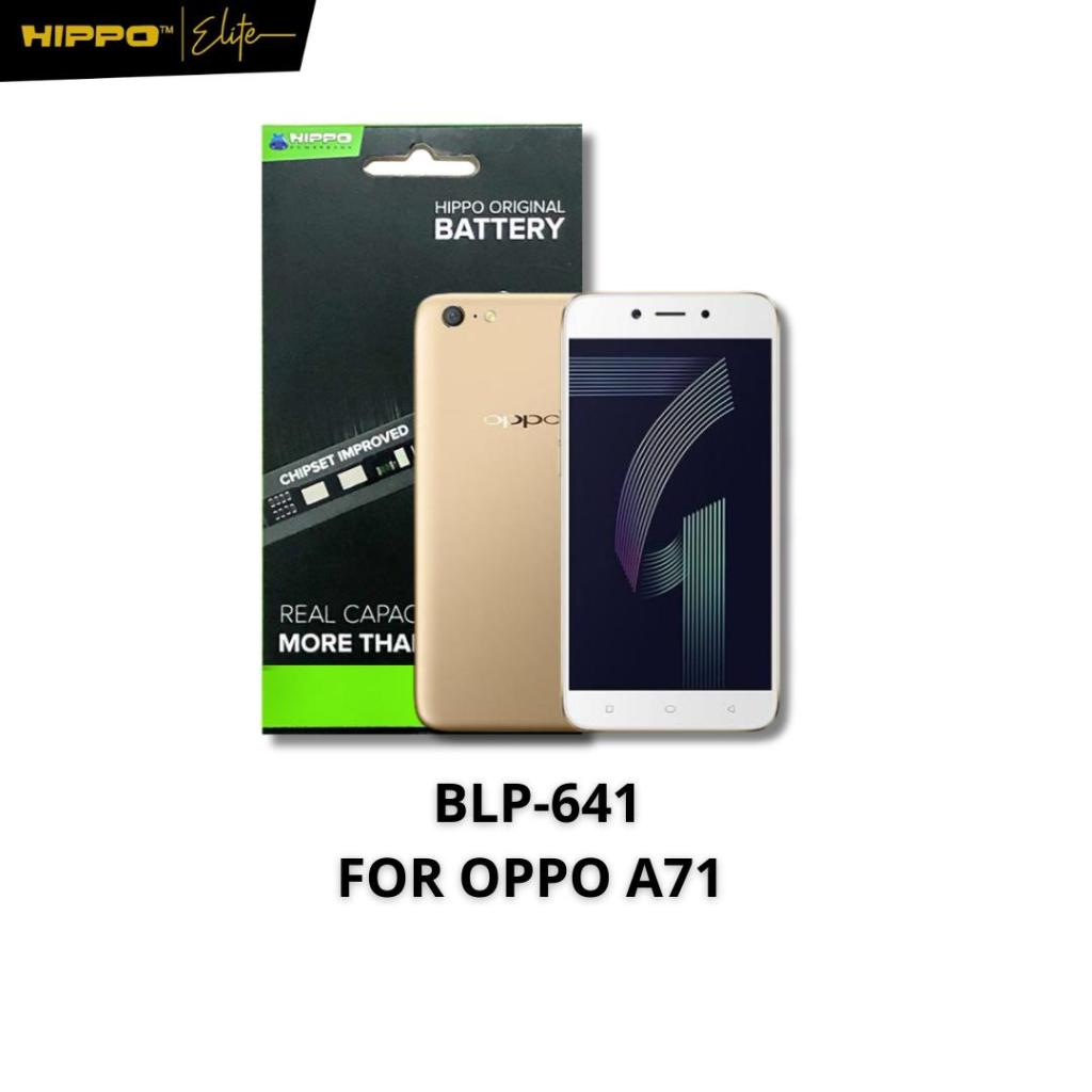 Hippo Baterai OPPO A71 BLP-641 3000mAh Original Cell Battery Batere Batrai Garansi Resmi BLP641