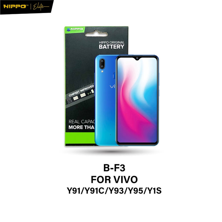 Hippo Baterai Vivo B-F3 For Y91 / Y93 / Y95 / Y91C / Y1S | B-F3 4530Mah Battery Batre Original Cell Garansi Resmi