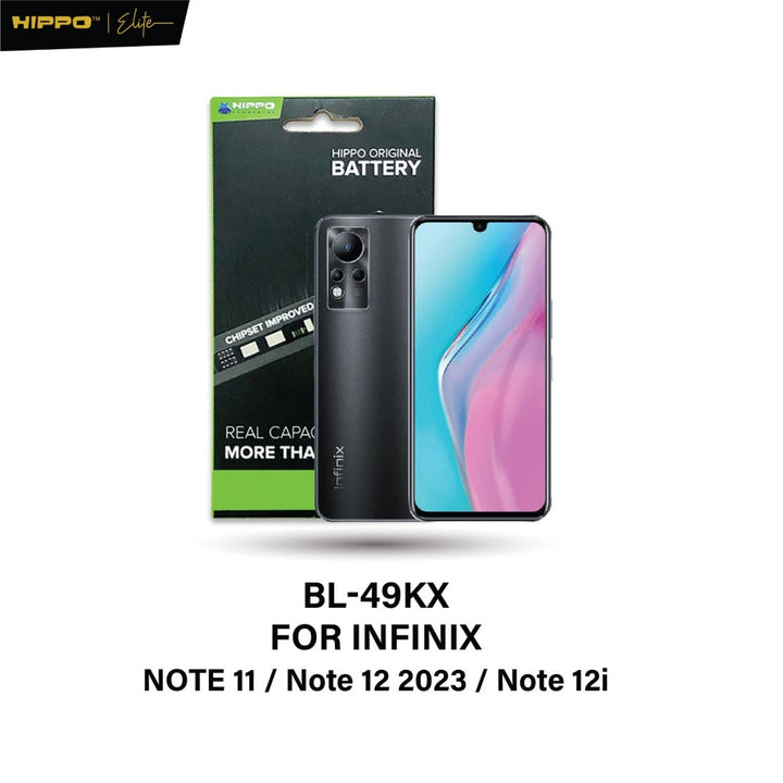 Hippo Baterai INFINIX BL-49KX INFINIX NOTE 11/ NOTE 12 2023 / NOTE 12i 5000mAh Battery Batere Batrai Batre Original Cell