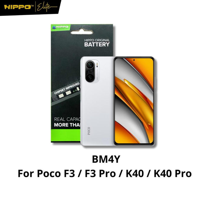 Hippo Baterai Xiaomi Poco Phone F3 / F3 Pro / Xiaomi K40 / K40 Pro BM4Y 4300mAh Battery Batere Batrai