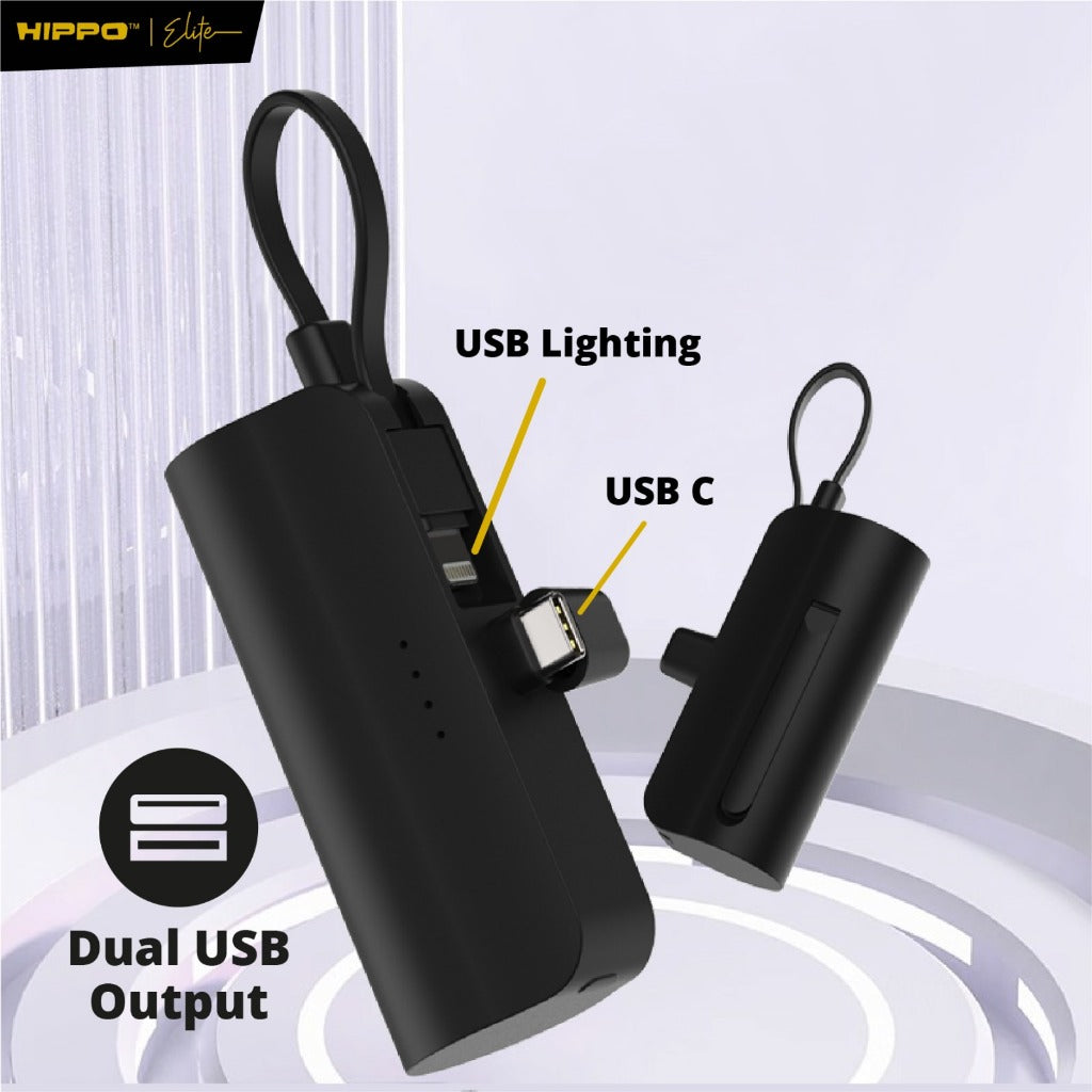 Hippo Powerbank Gaia2 5000mAh With Stand SDC Smart detect charger 5