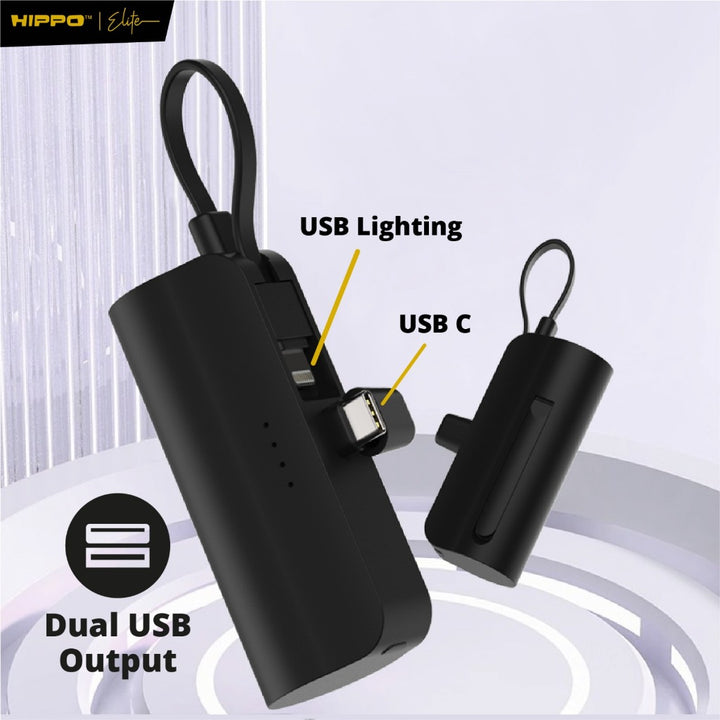 Hippo Powerbank Gaia2 5000mAh With Stand SDC Smart detect charger 5