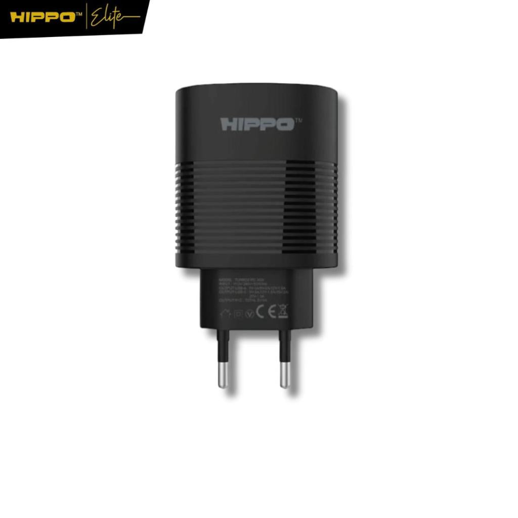 Hippo Adaptor Turbo 2 PD 30W Quick Fast Charging 3.0 Travel Adapter Kepala Casan Colokan Charger Rumah type C Power Deli