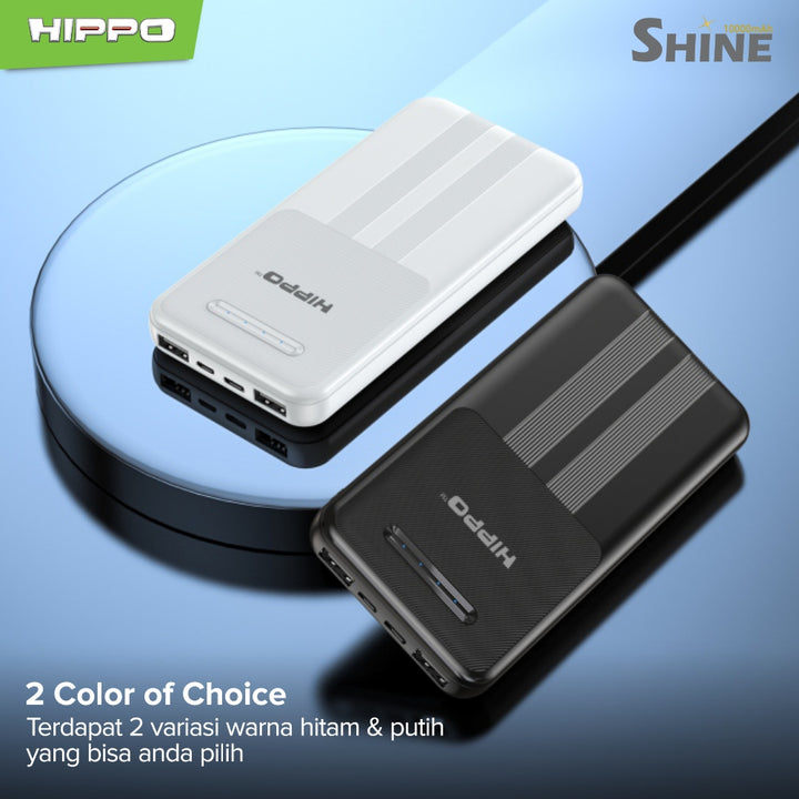 Hippo Power Bank Fast Charging Shine 20000Mah DUAL USB A+C 2.4A SDC 4