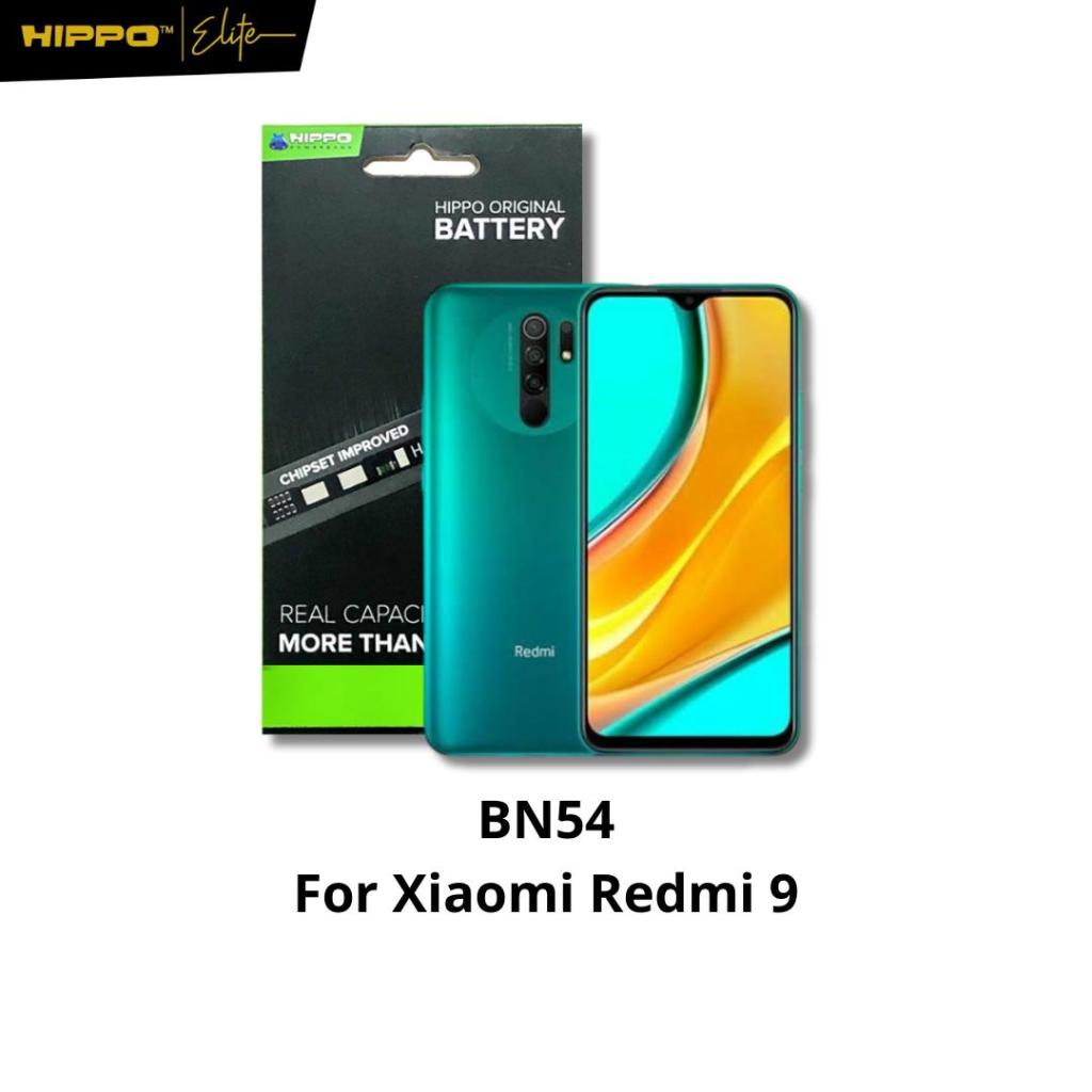Hippo Baterai Xiaomi Redmi 9 / Redmi Note 9 BN54 Original Battery Batere Premium Batu Batre Batrai Handphone Garansi Res