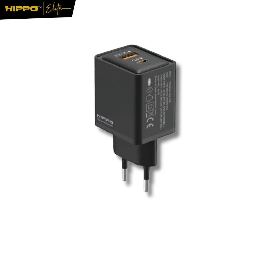 Hippo Adapter Charger Dynamic2 PD Singel Port Power Delivery Dual Port 20W Black